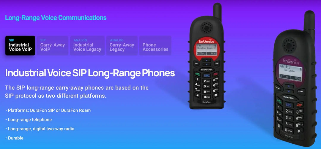 Engenius Durafone SIP Long Range Phone System - One Handset Switch Incorporated