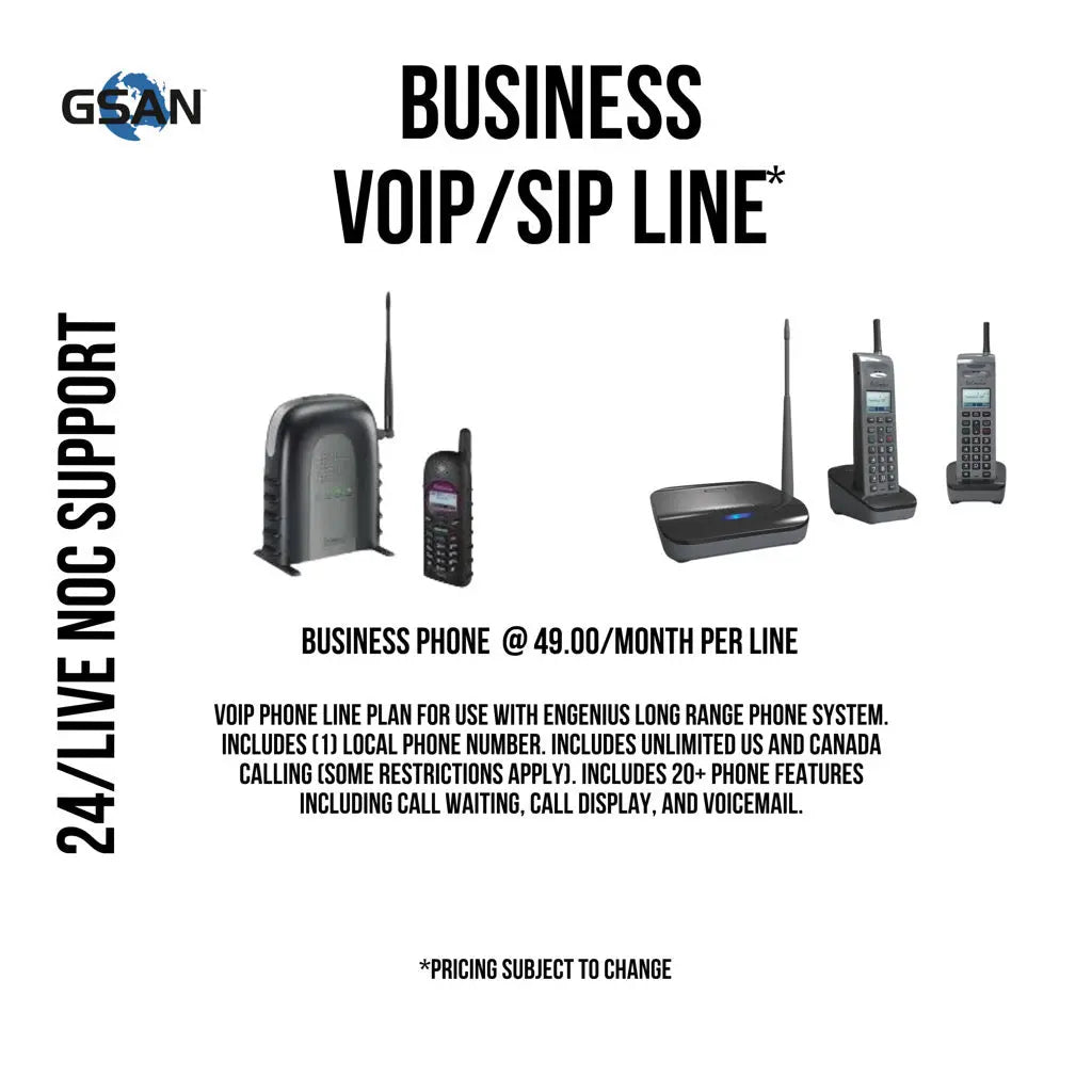 Business VOIP/SIP Line (bundled) GSAN